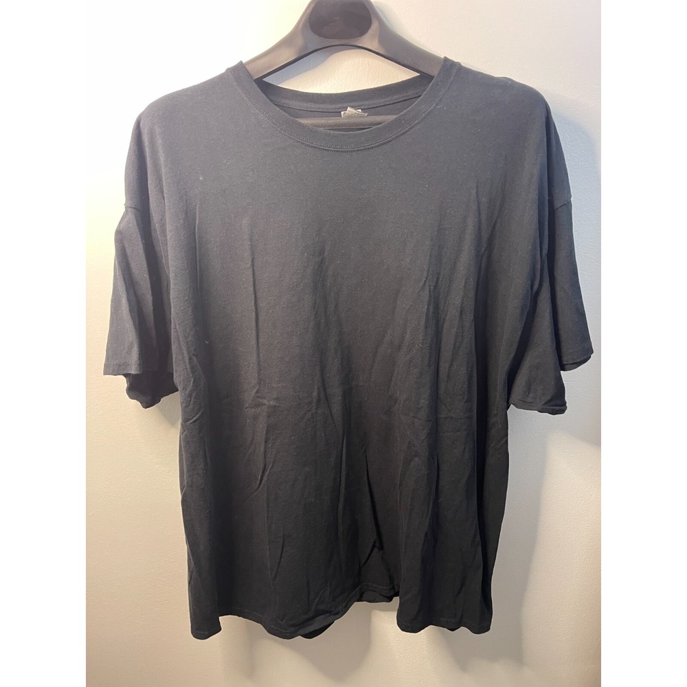 Gildan Mens‎ Black T-Shirt Size 3XL